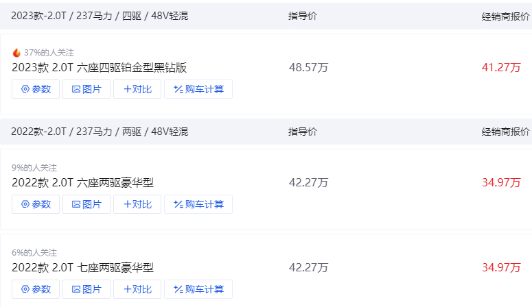 一口气直降超7万，配2.0T+9AT，还是中大型SUV，实拍凯迪拉克XT6