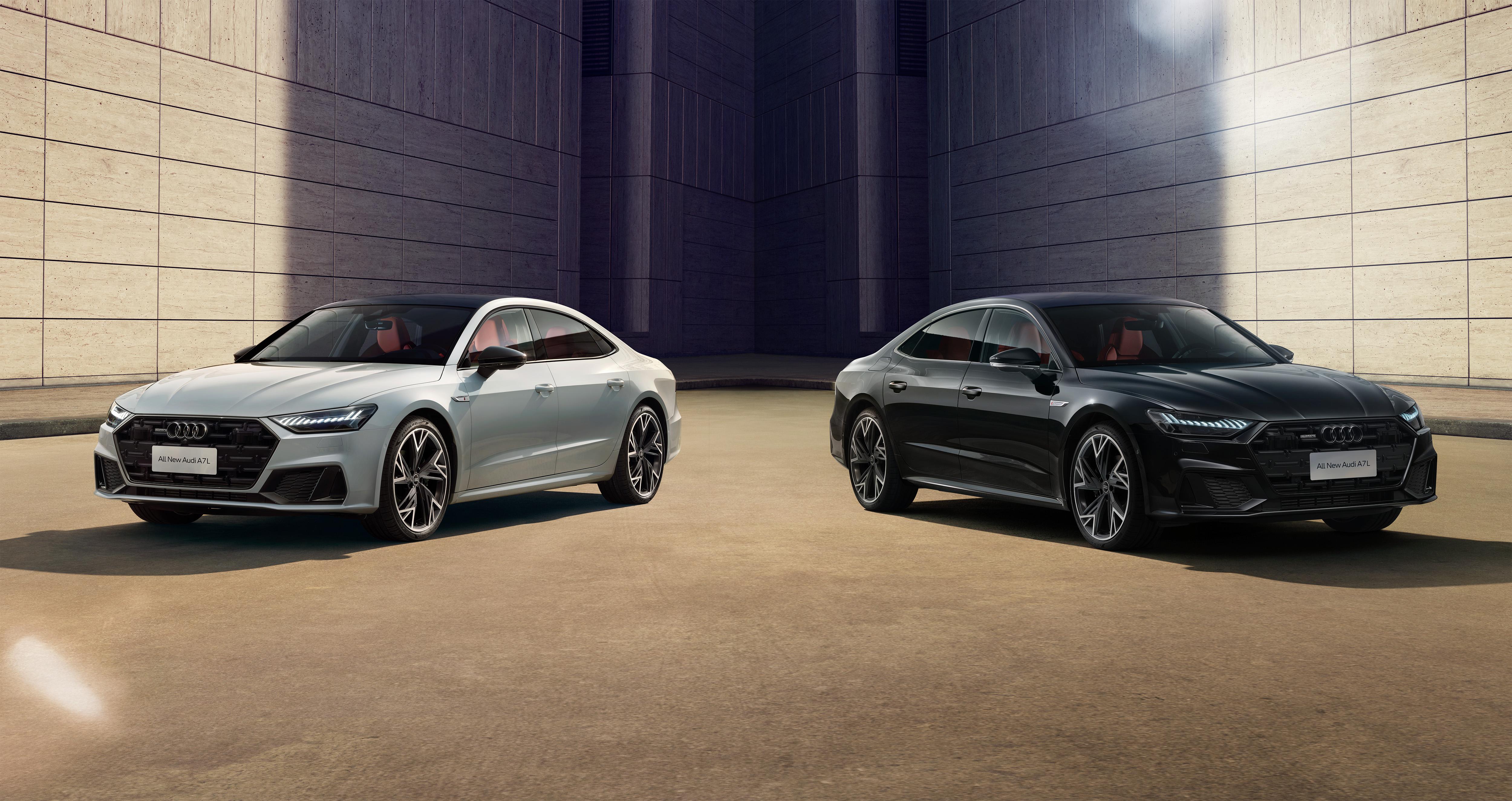 奥迪a7l顶配3.0t黑武士现车可提