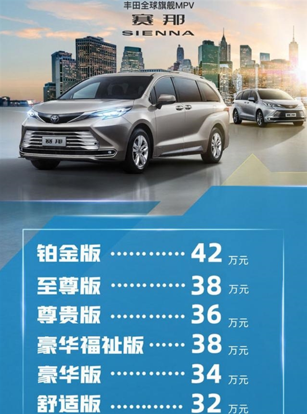 车主爆料丰田国产赛那疯狂加价！美国售价折合人民币不到24万