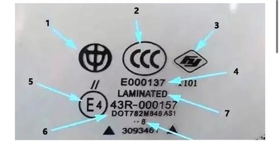 汽车玻璃上的编码是什么意思呢？