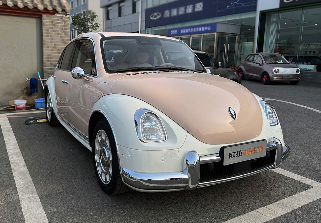 长城版"甲壳虫",全新欧拉芭蕾猫实车曝光,续航可达500公里