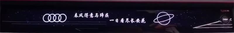 奥迪A4l改原厂360全景 电尾门 后排遮阳帘 二代胎压 副驾液晶屏 氛围灯