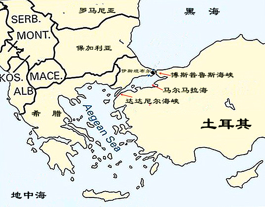 君士坦丁堡地图平面图图片