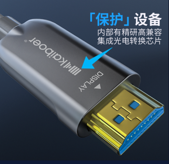 8K新視界，開博爾萬兆光纖HDMI線，體驗全面提升