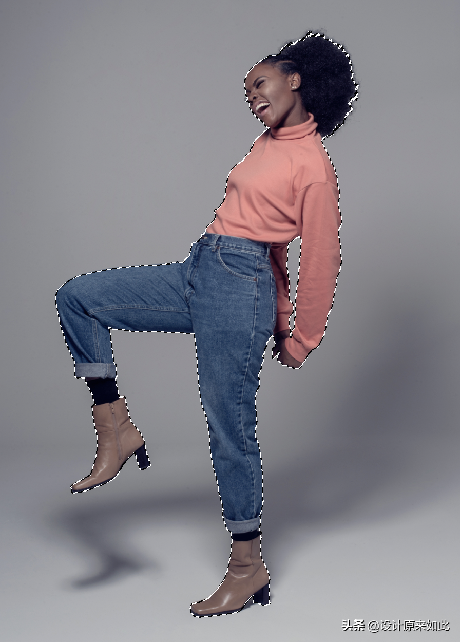 纯色带投影的图片如何抠图去背景？PS抠图技巧，简单快速