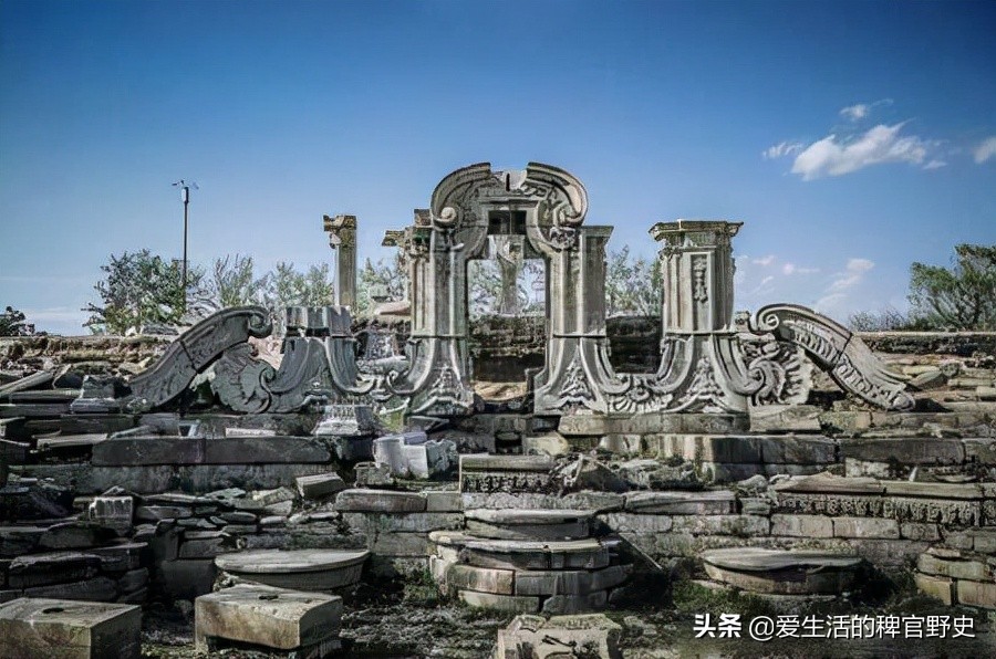 被毁后的圆明园恐怖图片01