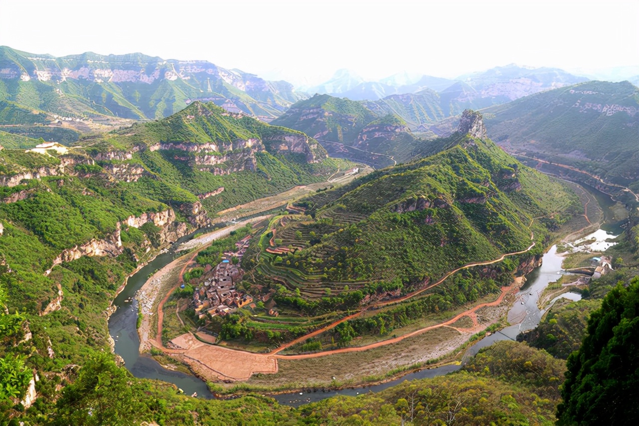 山西沁河第一湾:看太行360度无死角美景,绝对惊艳