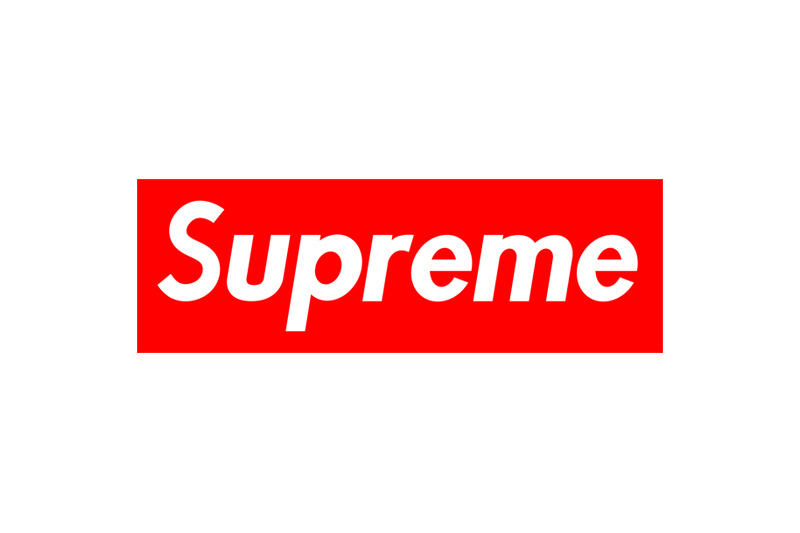 supreme这个潮牌非常有自己的特征,红底白字的logo鲜明,甚至有人说