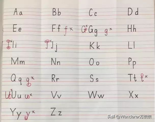 小学英语规范书写标准来了！手把手教孩子写出漂亮的英文字体