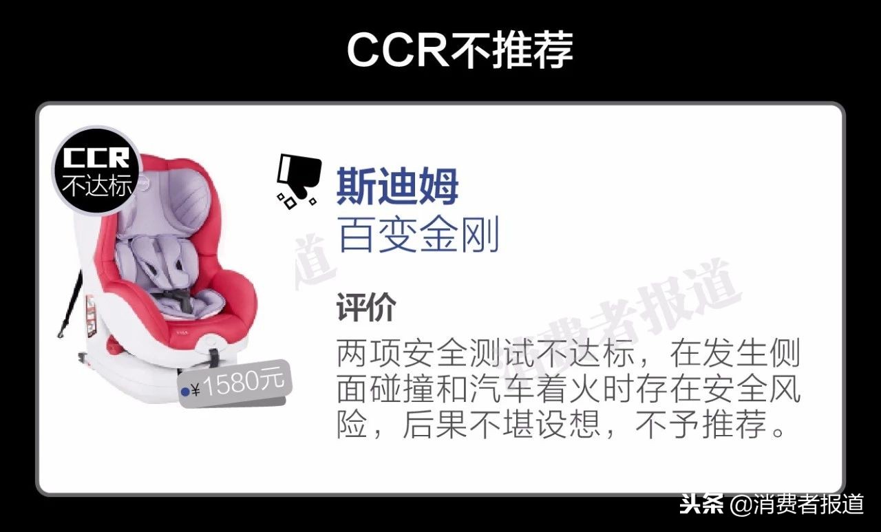 10款儿童安全座椅测评：斯迪姆两项不达标；推荐宝贝第一和感恩牌