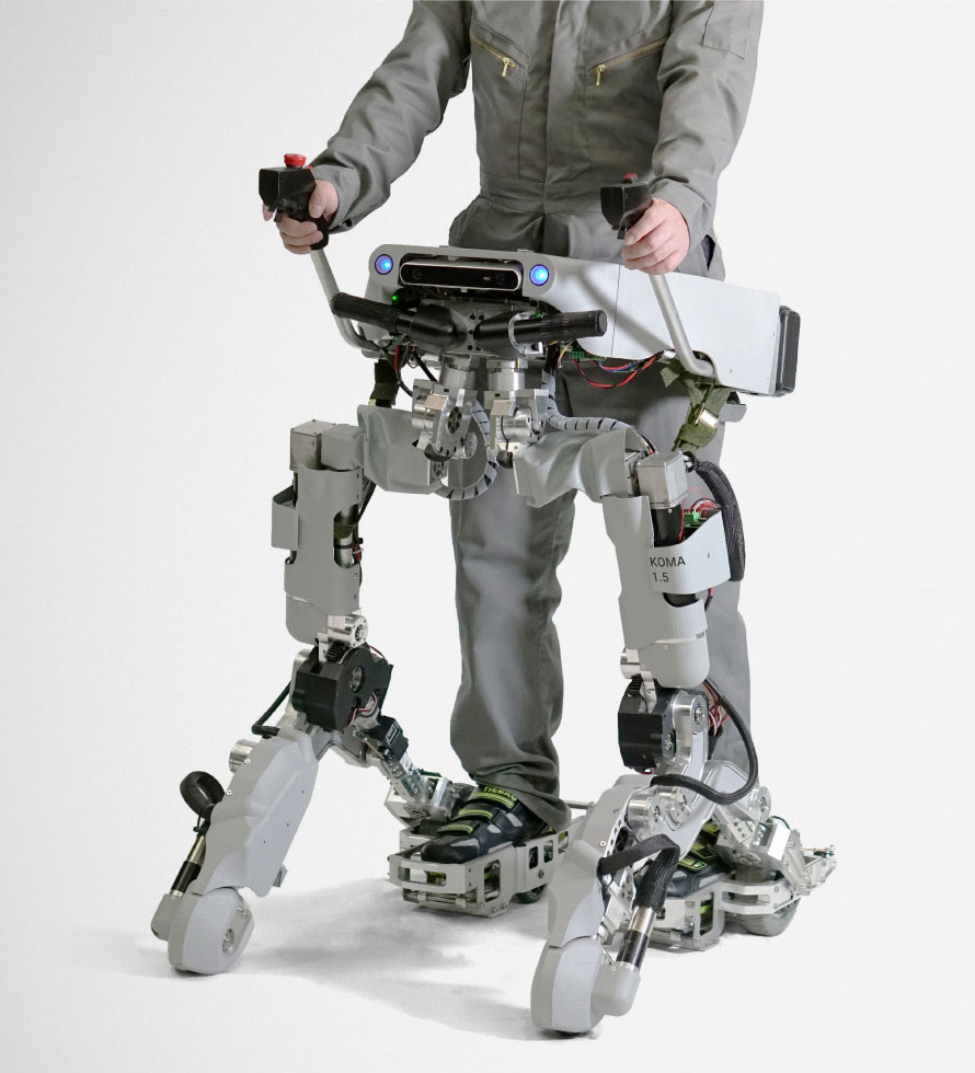 帶輪子也可上樓梯的外骨骼輔助雙足行走機(jī)器人