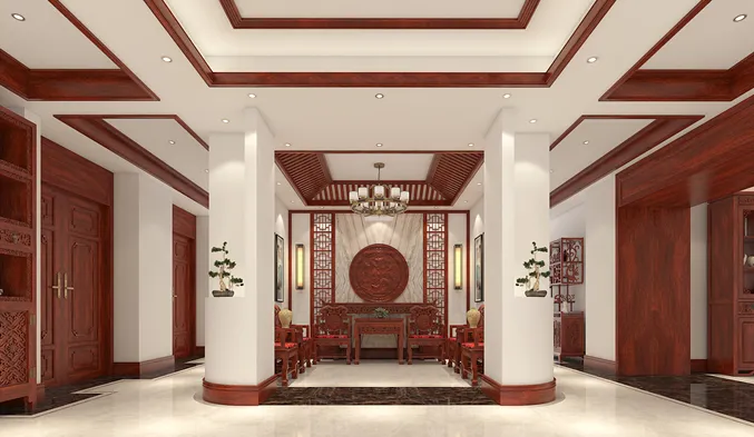 发现一对成都夫妻的268㎡新家，全屋红木中式风，进门后我着迷了