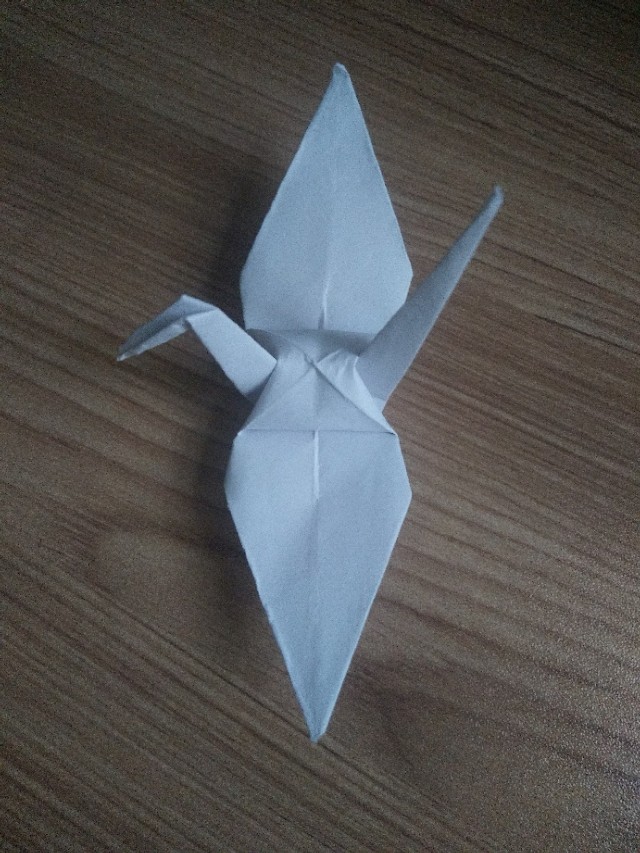 简单快速折千纸鹤