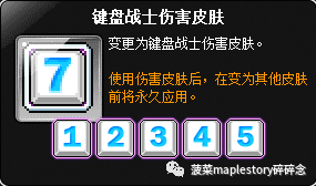 冒险岛伤害皮肤系统介绍