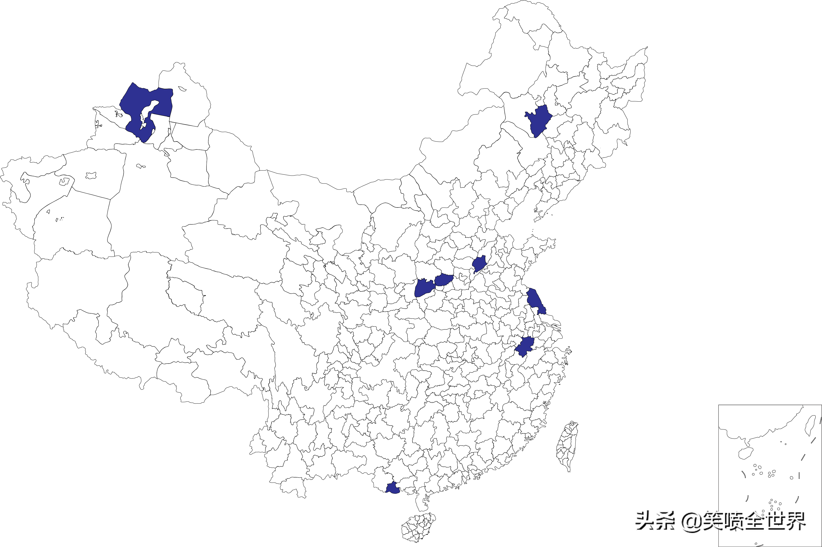 我国地级地名使用最多的字，山字17个，阳字23个