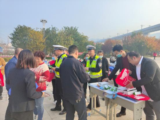 韩城市桑树坪镇防邪宣传在行动