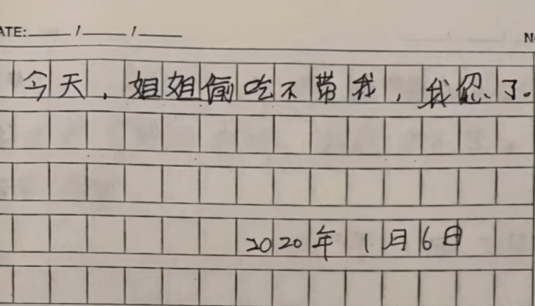 小学生的日记能有多可爱？老师看后哈哈大笑，网友：记仇小天才