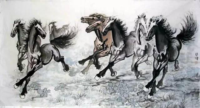 中国古今名家笔下的骏马，纵横驰骋