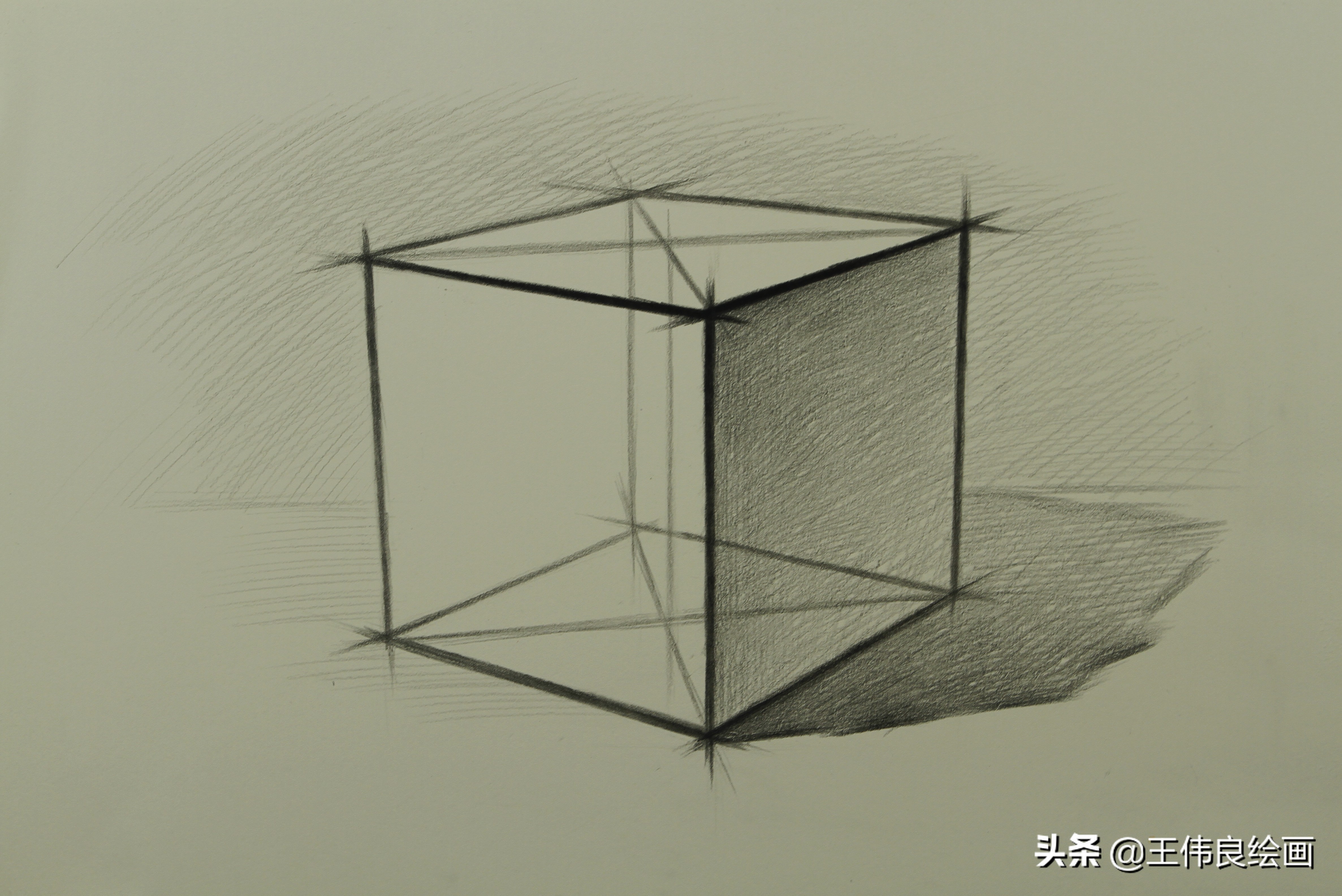 美术立方体透视图图片