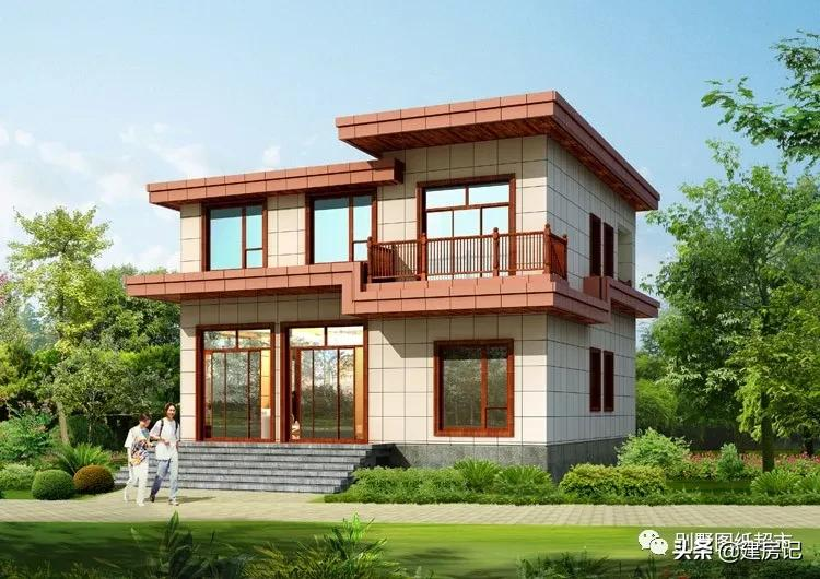 农村临街建房有商铺才实用,6套江苏带门面别墅,建就是村里地标