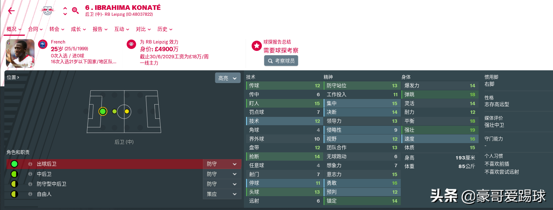 fm2019德甲选什么队伍(FM2019足球经理——两头“红牛”值得使用的球员)