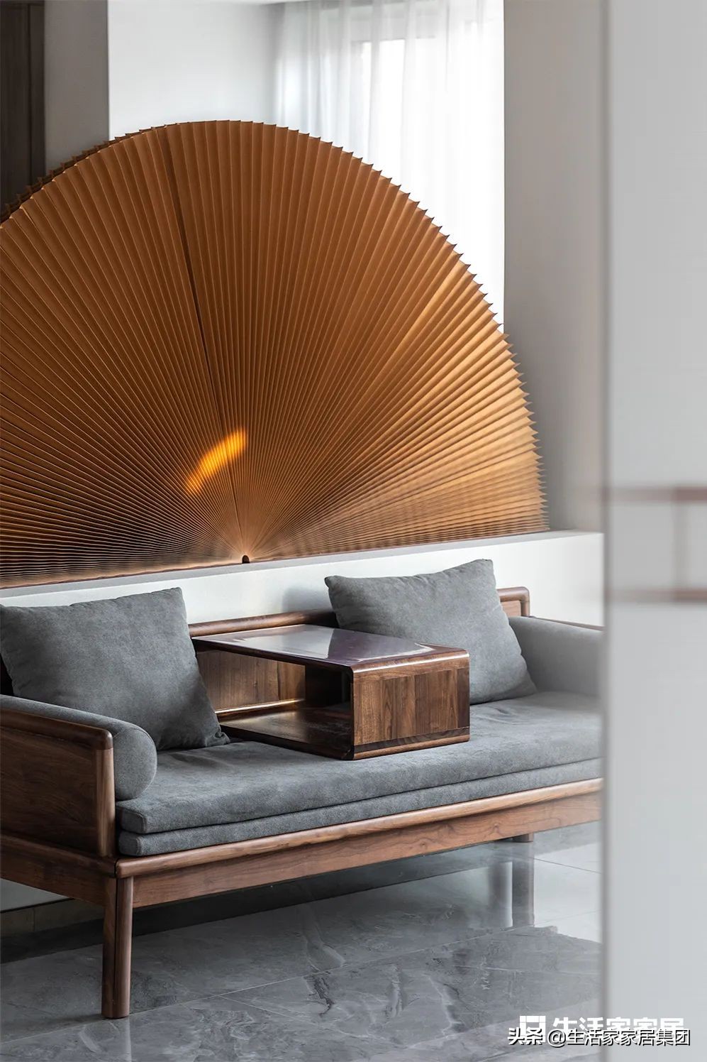 120㎡新中式，开放式书房、厨房更显宽敞，一家三口尽享诗意生活