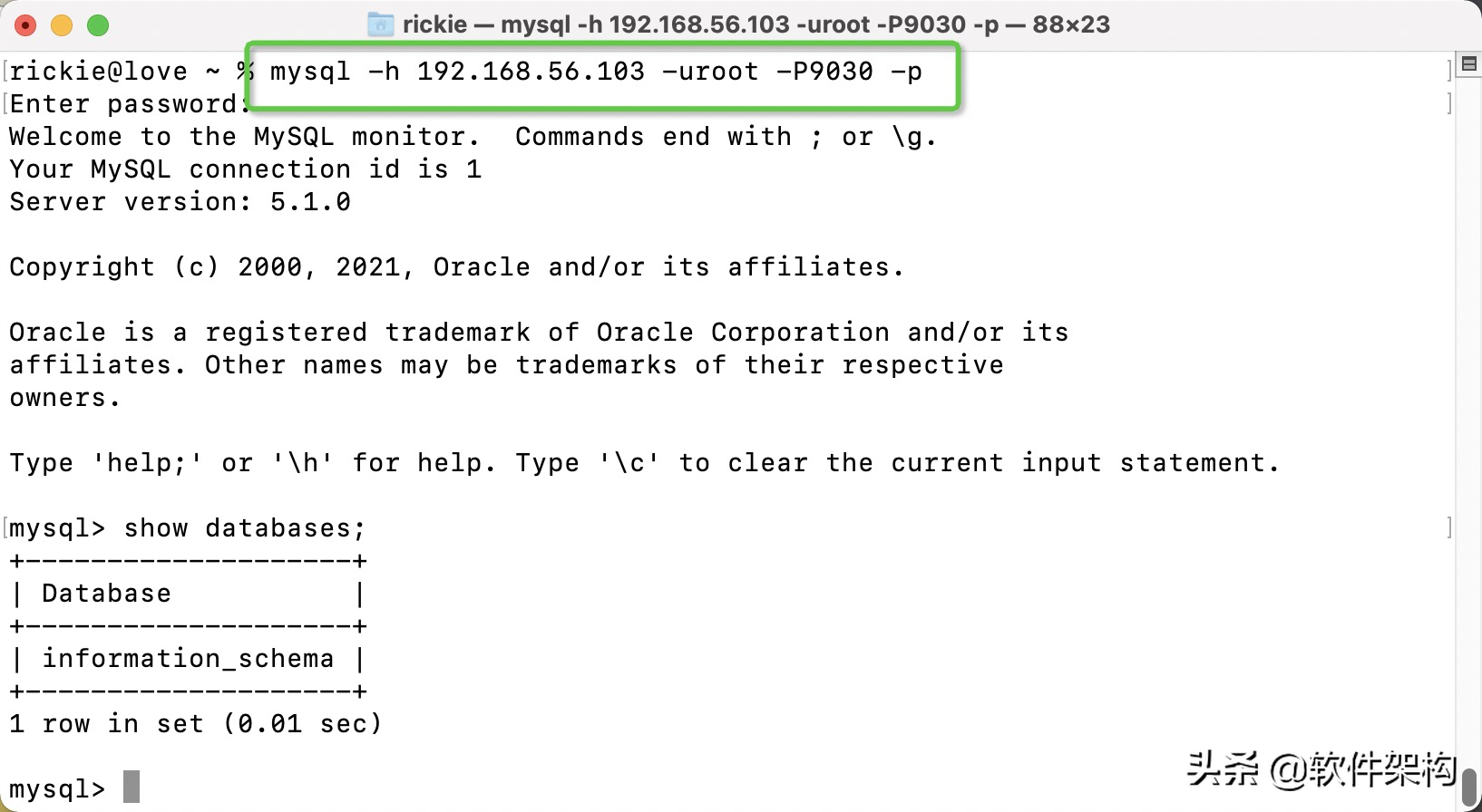 MySQL for macOS如何调出命令行客户端MySQL Command Line Client