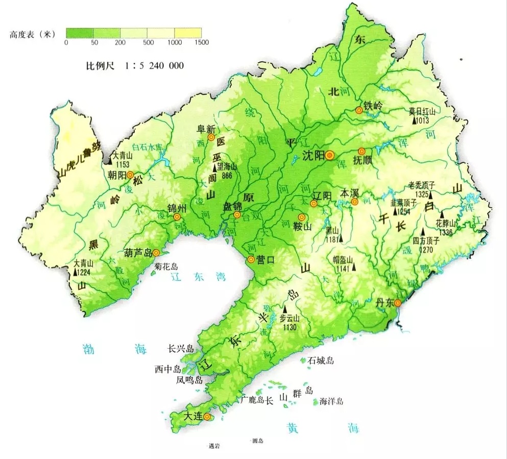 辽宁省的地形分东中西三大分布区，有“六山一水三分田”之说