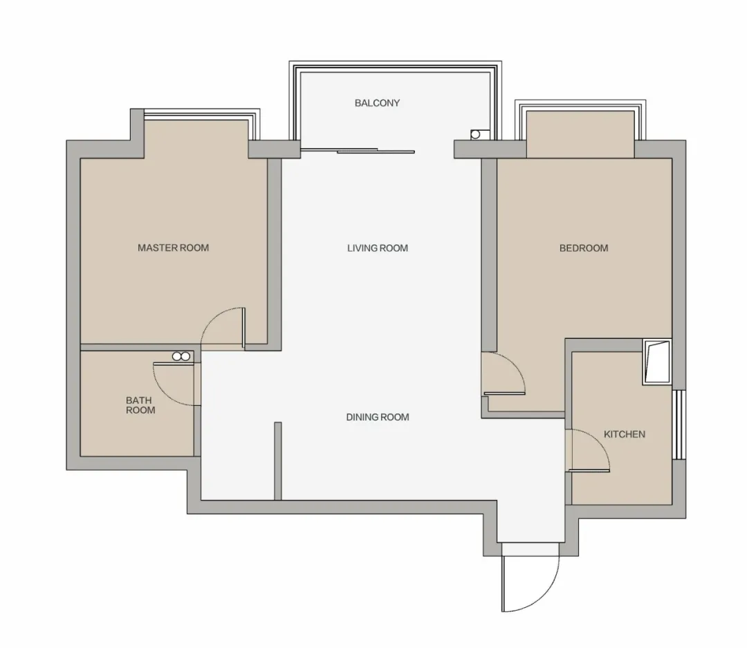 80m²实用简约北欧风两居，一进门就被木屋造型的玄关美到了