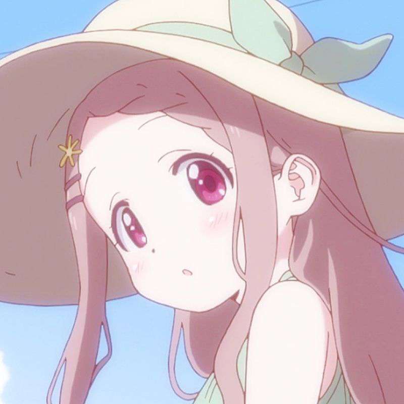 超级可爱的女生动漫头像,不过有个信念支柱似乎也不错