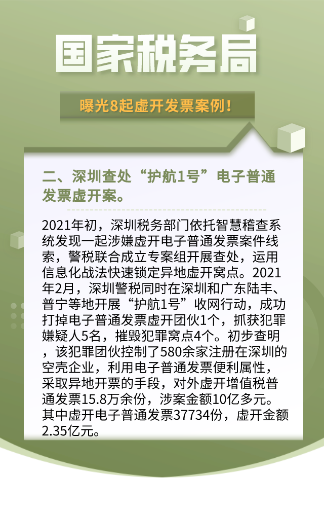 最新！国家税务总局：8起虚开发票案例！引以为戒