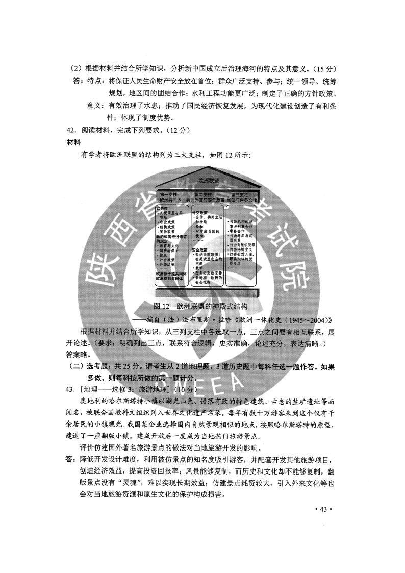 2020高考全国Ⅰ、Ⅱ卷答案汇总