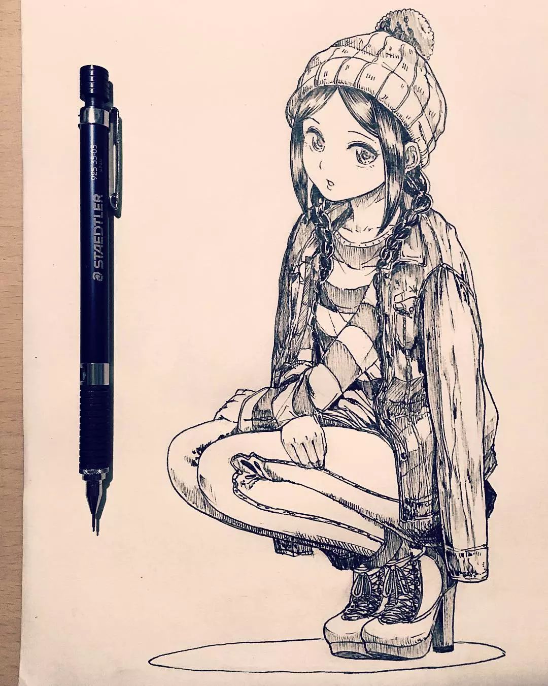 临摹完这组动漫插画,老师再也不用担心我画不好!