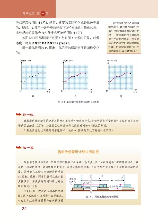 2020年高中物理（必修一）电子课本