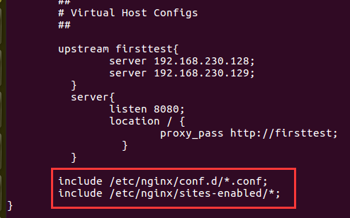 Nginx的反向代理与负载均衡--配置Nginx