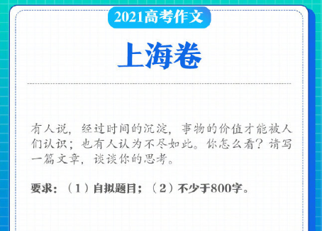 2021年高考作文题目出炉，“人字漫画”成亮点，考生直呼：看不懂