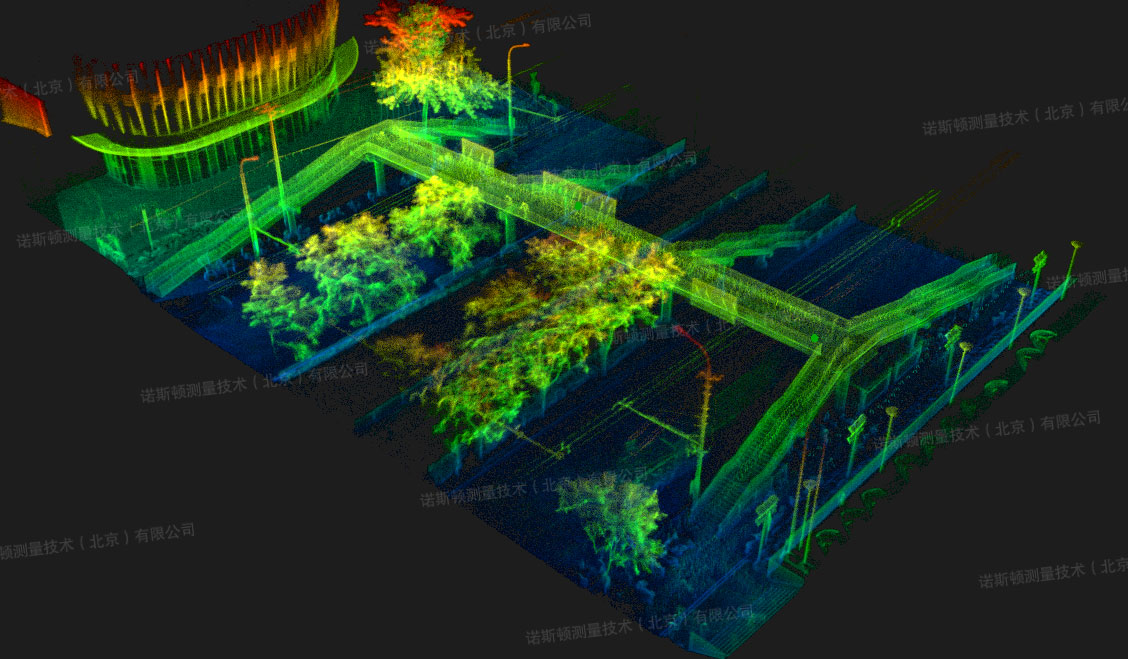 诺斯顿｜桥梁建筑三维激光扫描，十分钟生成3D点云模型