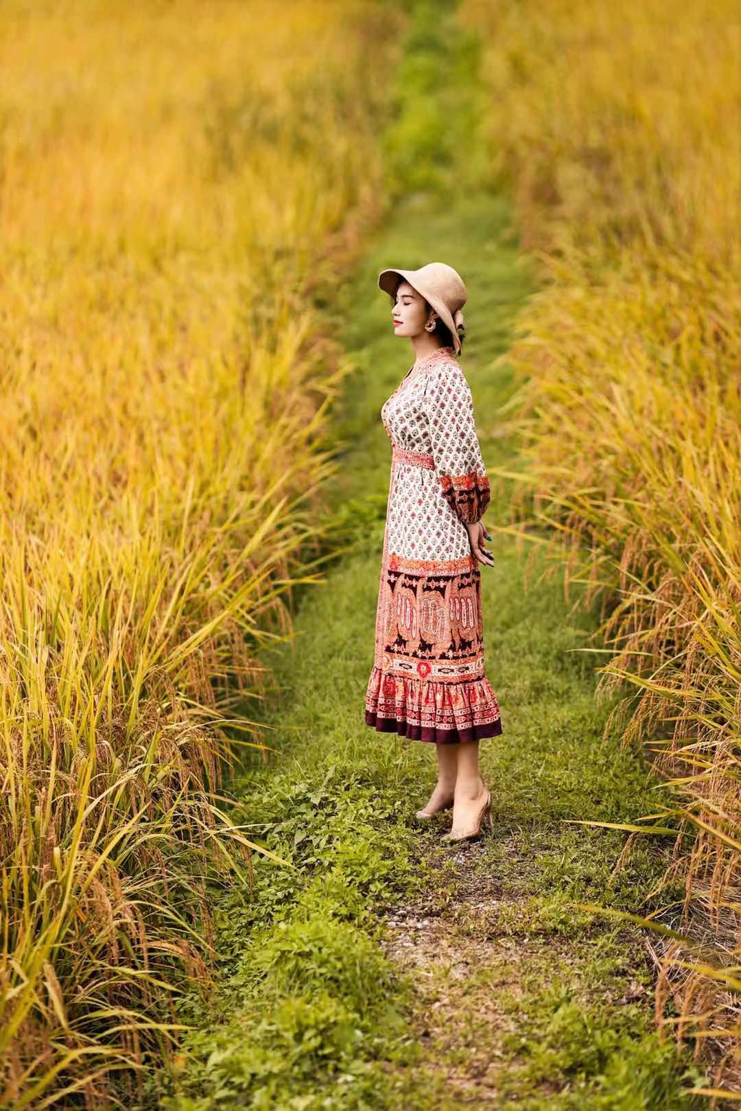 个人外景拍照图片大全(稻田中拍唯美人像) - 赤虎壹号