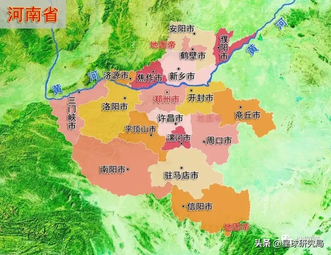 河南地图全图，河南省2022年标准地图（建议收藏）