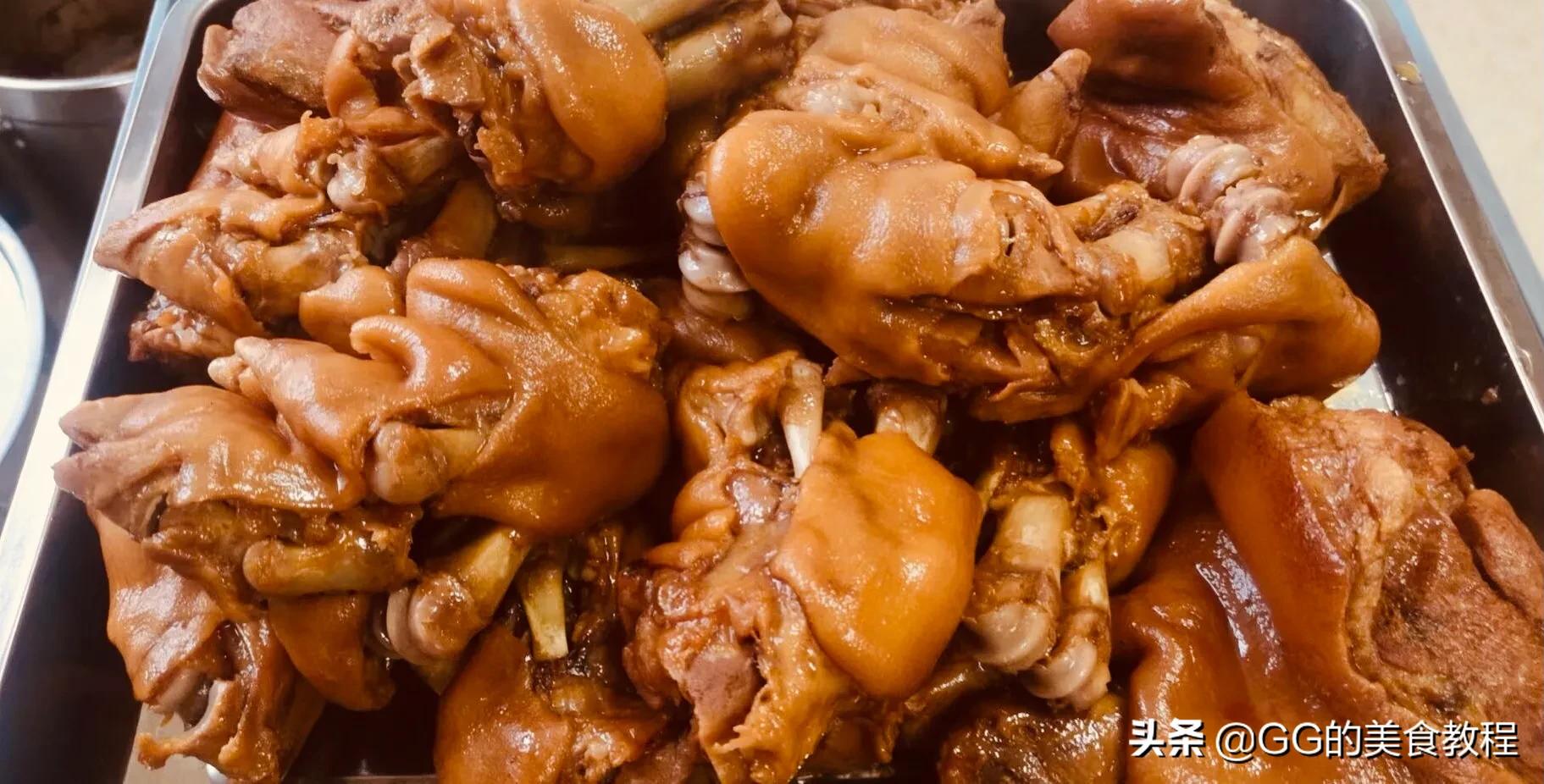 卤猪蹄的做法是什么（卤猪蹄猪脚技术配方和做法）
