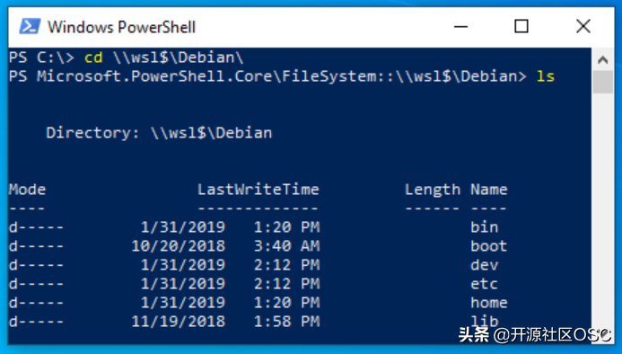 WindowsLinux子系统可以在资源管理器中打开