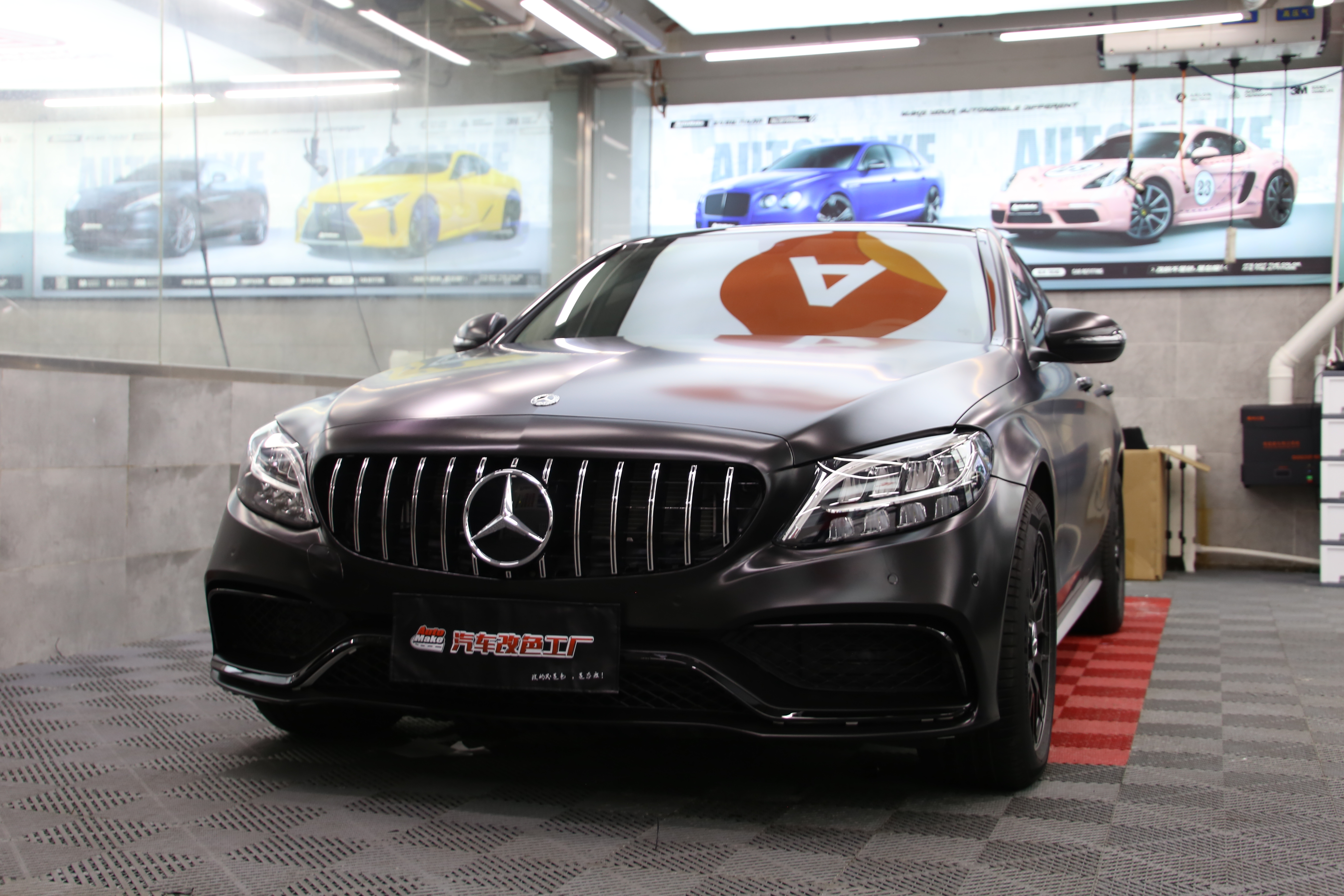 奔驰c200改装c63(小姐姐的奔驰c260改色黑武士) - 四帝国车市