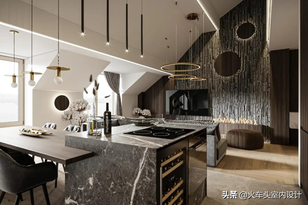 110㎡高级灰+黄铜，轻奢品味