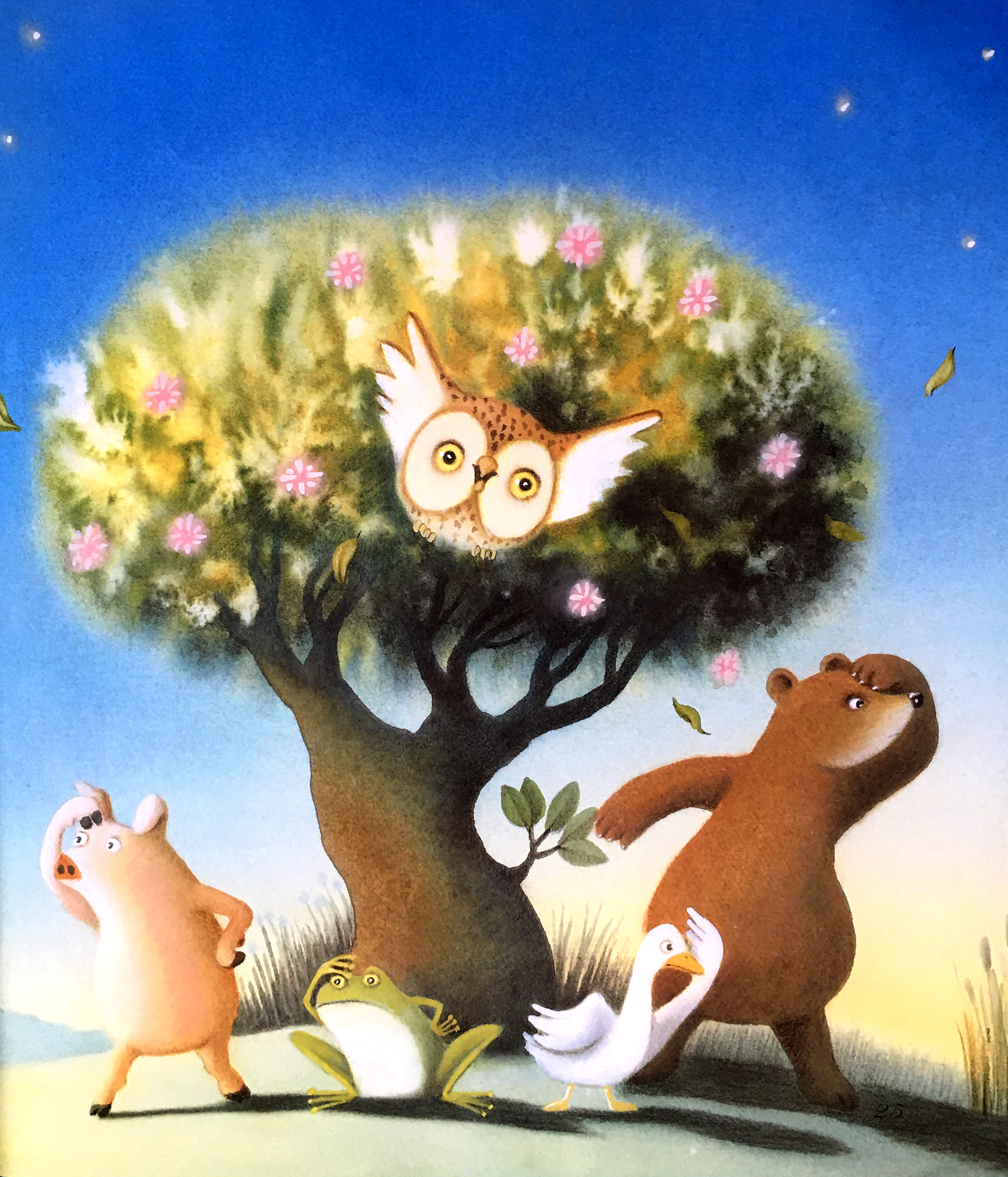 22张儿童绘本插画,寻找朋友的故事,画面唯美可爱,充满童趣