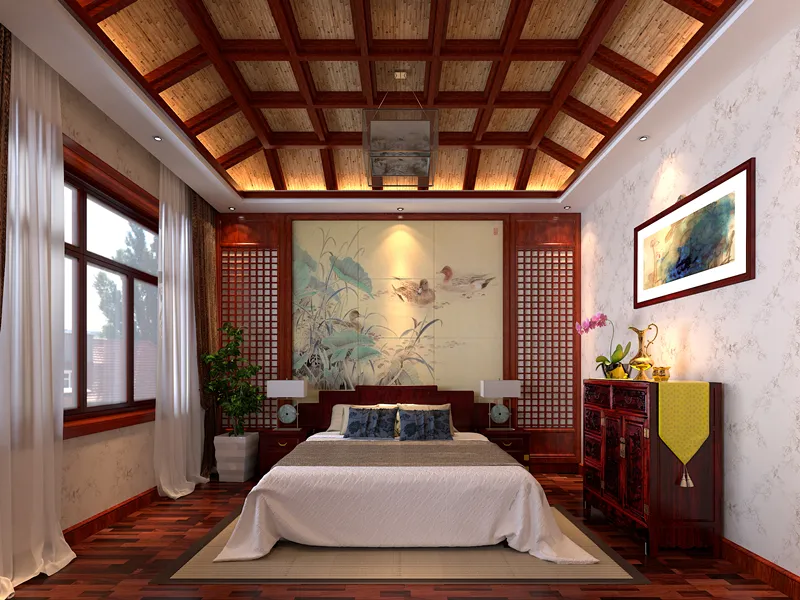 发现一对成都夫妻的268㎡新家，全屋红木中式风，进门后我着迷了