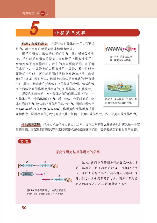 2020年高中物理（必修一）电子课本