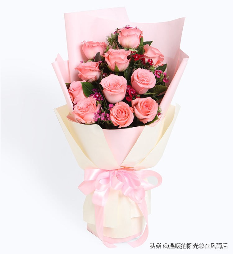 花语大全:粉玫瑰配百合最佳数量_达一风水网