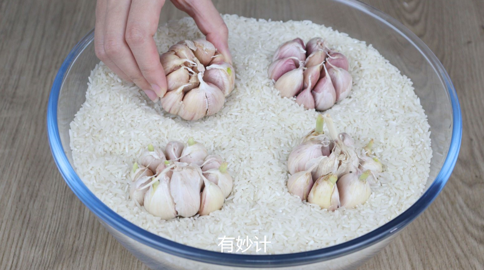 今天才了解，大米里埋几头大蒜，作用真是厉害了，解决家庭大麻烦