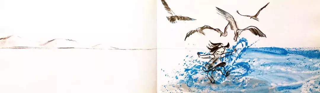 追求探索与冒险的经典无字绘本《海浪》