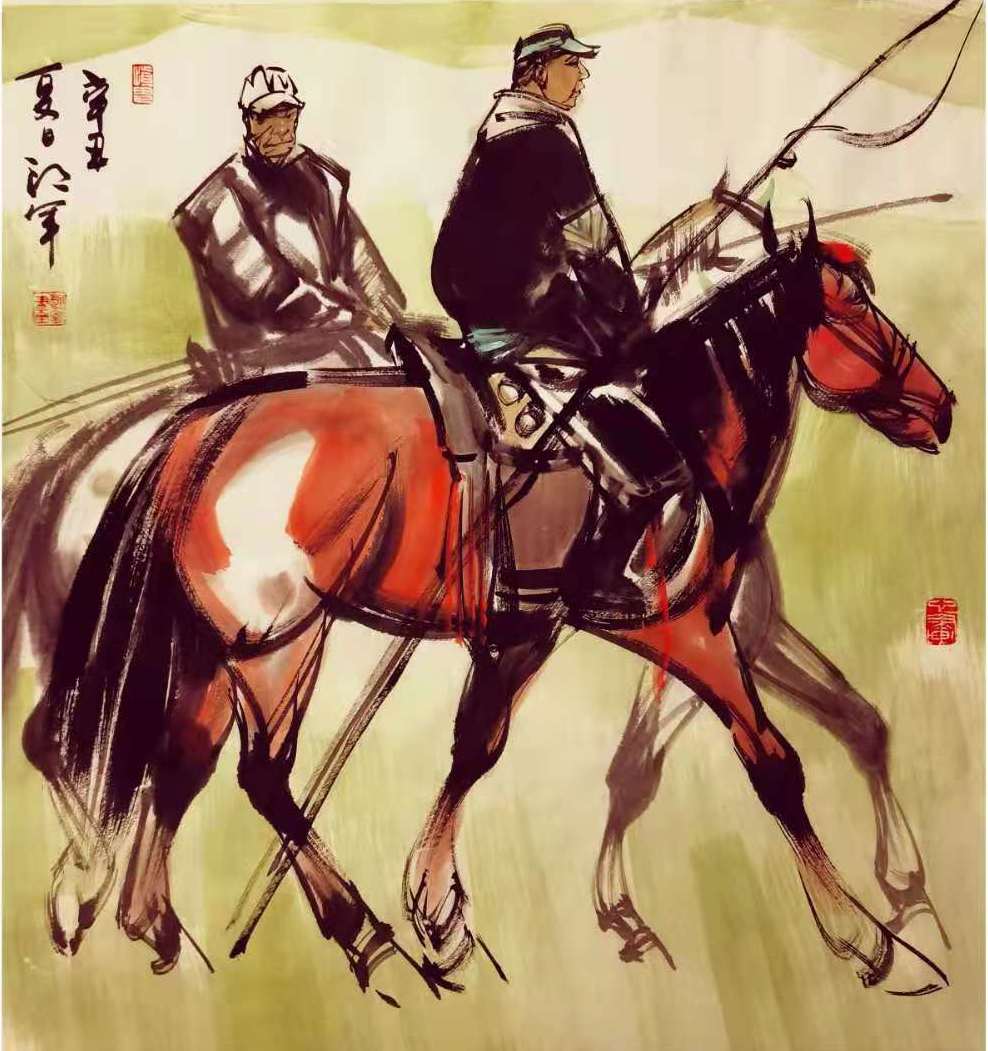 骏骨可追风 画中可观象——观郎军笔下的骏马